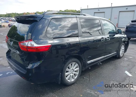 2017 Toyota Sienna Limited Premium 7 Passenger z USA, uszkodzony, nr VIN 5TDDZ3DC6HS164150